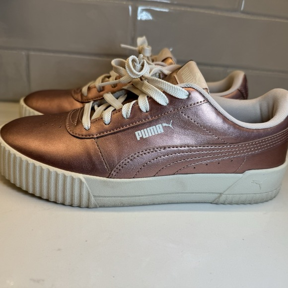 Puma Women's sneakers Carina Metallic‎ Pink Women's Size 8.5 - Picture 9 of 14